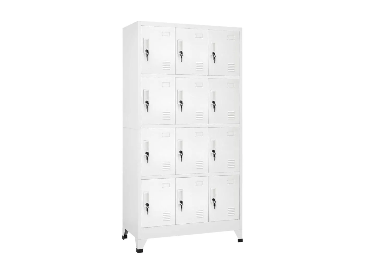 Schließfachschrank mit 12 Fächern 90x45x180 cm