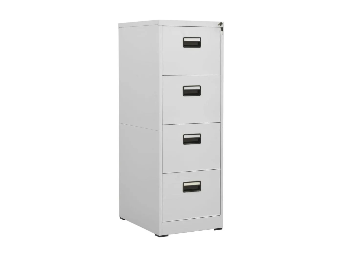 Aktenschrank Hellgrau 46x62x133 cm Stahl