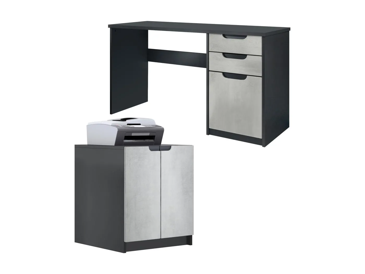 BÜROMÖBELSET Paris Beton Oxid Optik