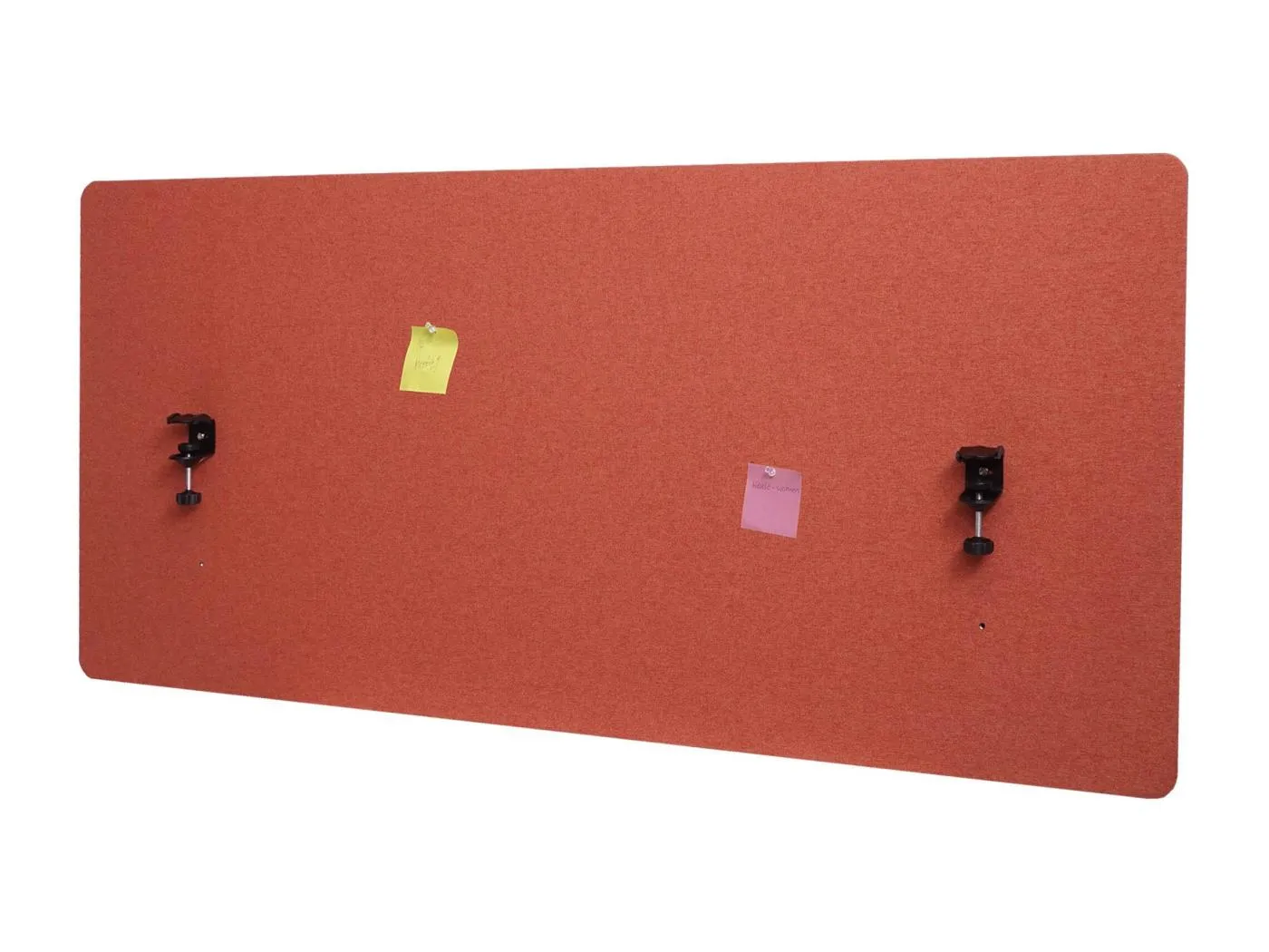 Akustik-Tischtrennwand MCW-G75, 60x140cm braun