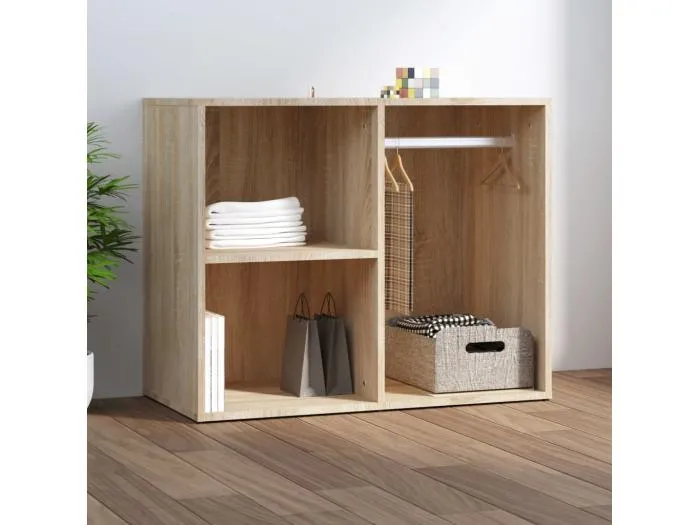 Regal für Schminktisch Sonoma-Eiche 80x40x65 cm Holzwerkstoff