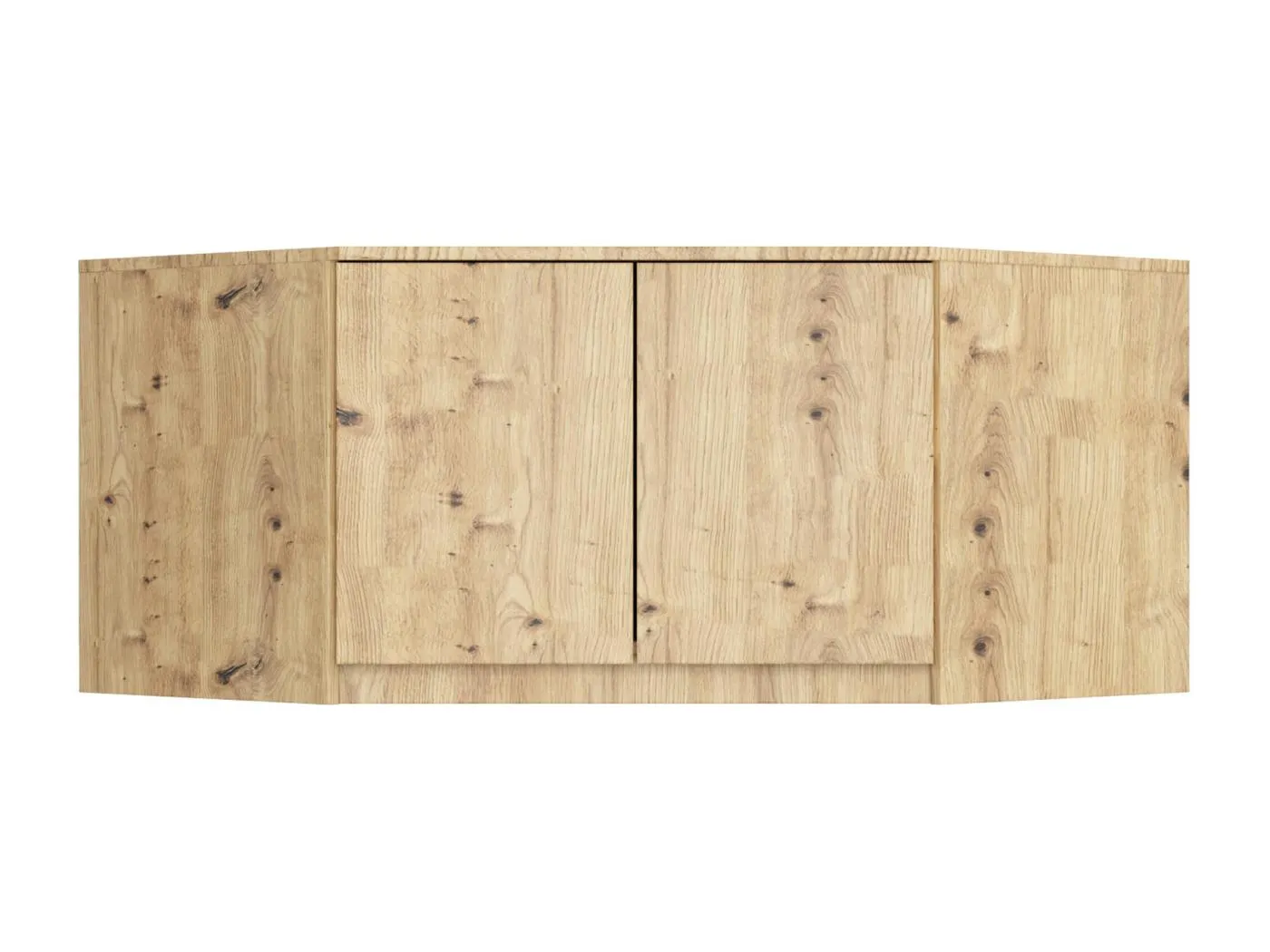 Schrankaufsatz S100 Artisan Eiche 100 cm 2 Türen 3 Regalböden B100xH55xT50 cm