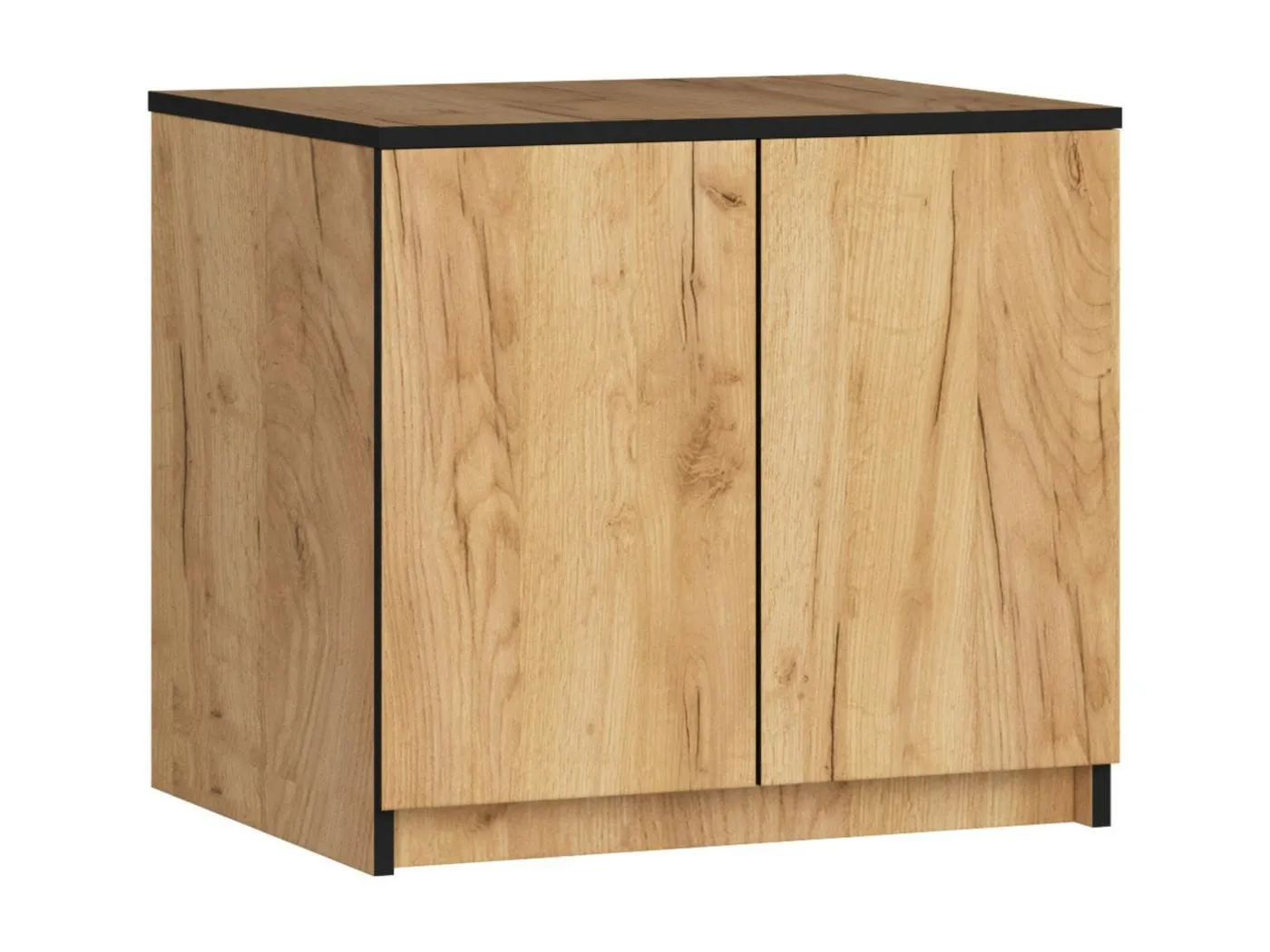 Schrankaufsatz für Kleiderschrank AKORD S60 Eiche Craft 60 cm 2 Türen 2 Ebenen B60 x H55 x T51 cm