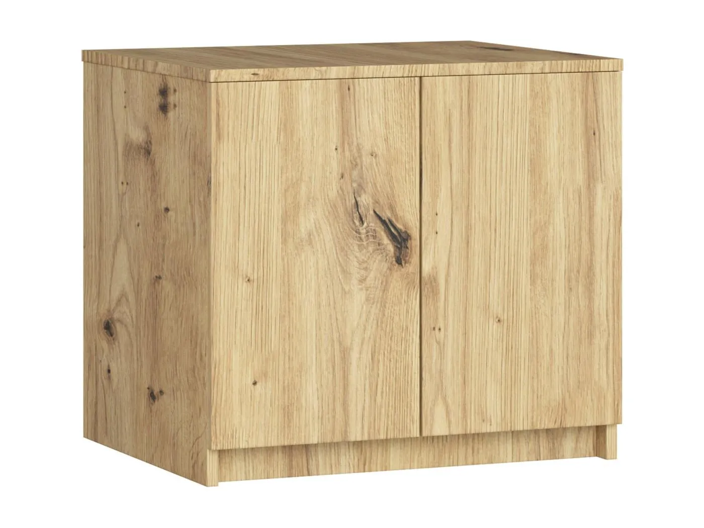 Schrankaufsatz für Kleiderschrank AKORD S60 Eiche Artisan 60 cm 2 Türen 2 Ebenen B60 x H55 x T51 cm