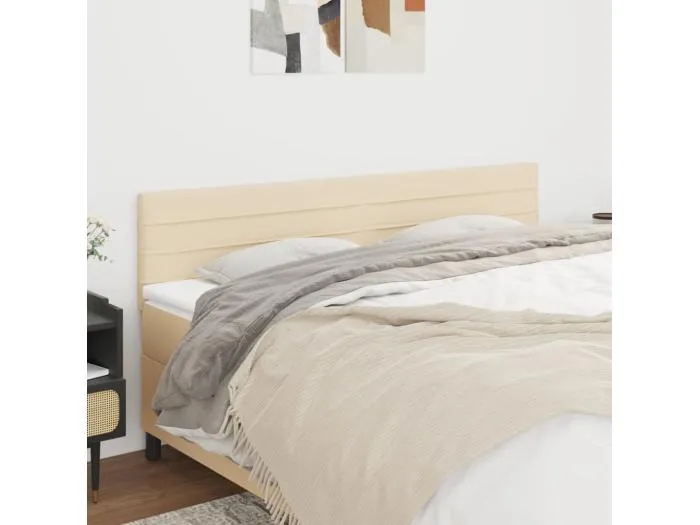 2er Kopfteil für Bett | Bett-Kopfteile Creme 90x5x78/88 cm Stoff -MN418317