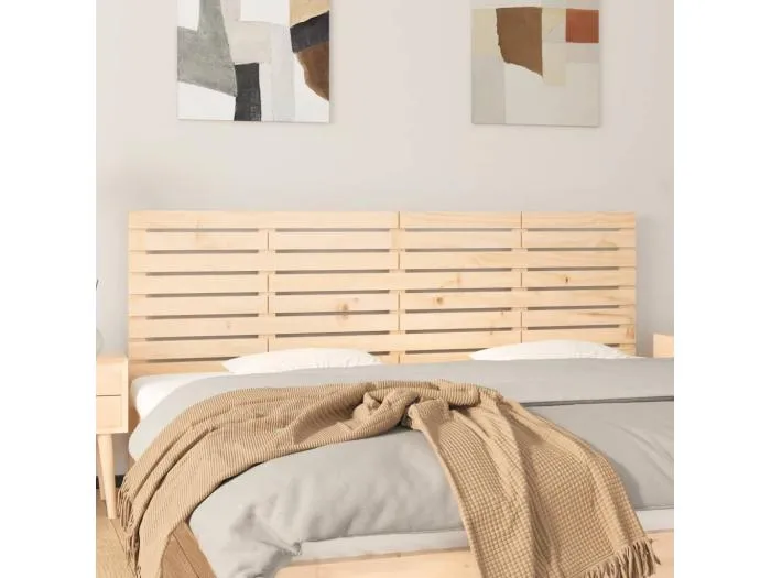 Wand-Kopfteil für Bett | Bett-Kopfteil 166x3x63 cm Massivholz Kiefer -MN288322