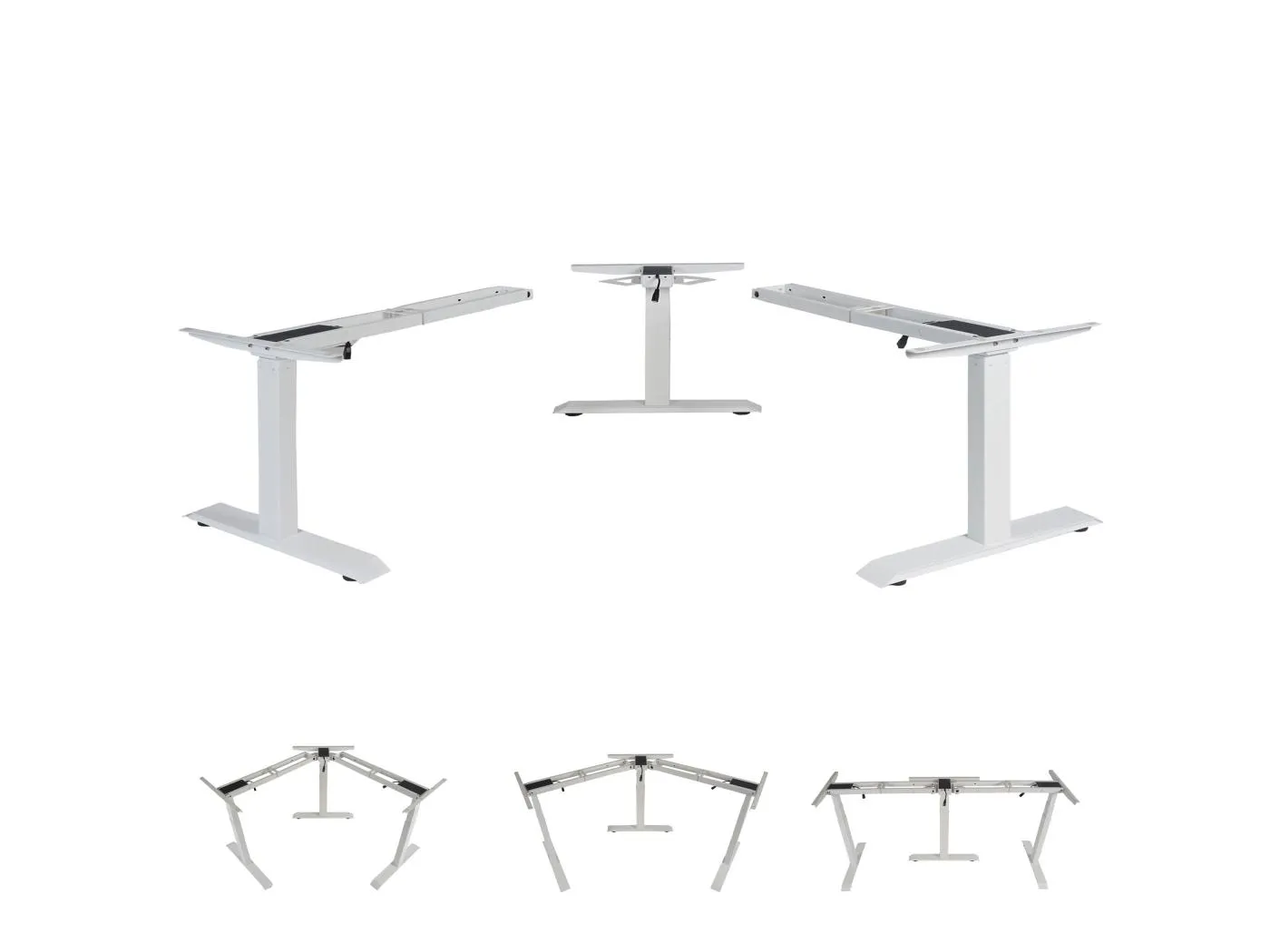 3in1 Gestell MCW-D40 Variabel Elektrisch, Weiß