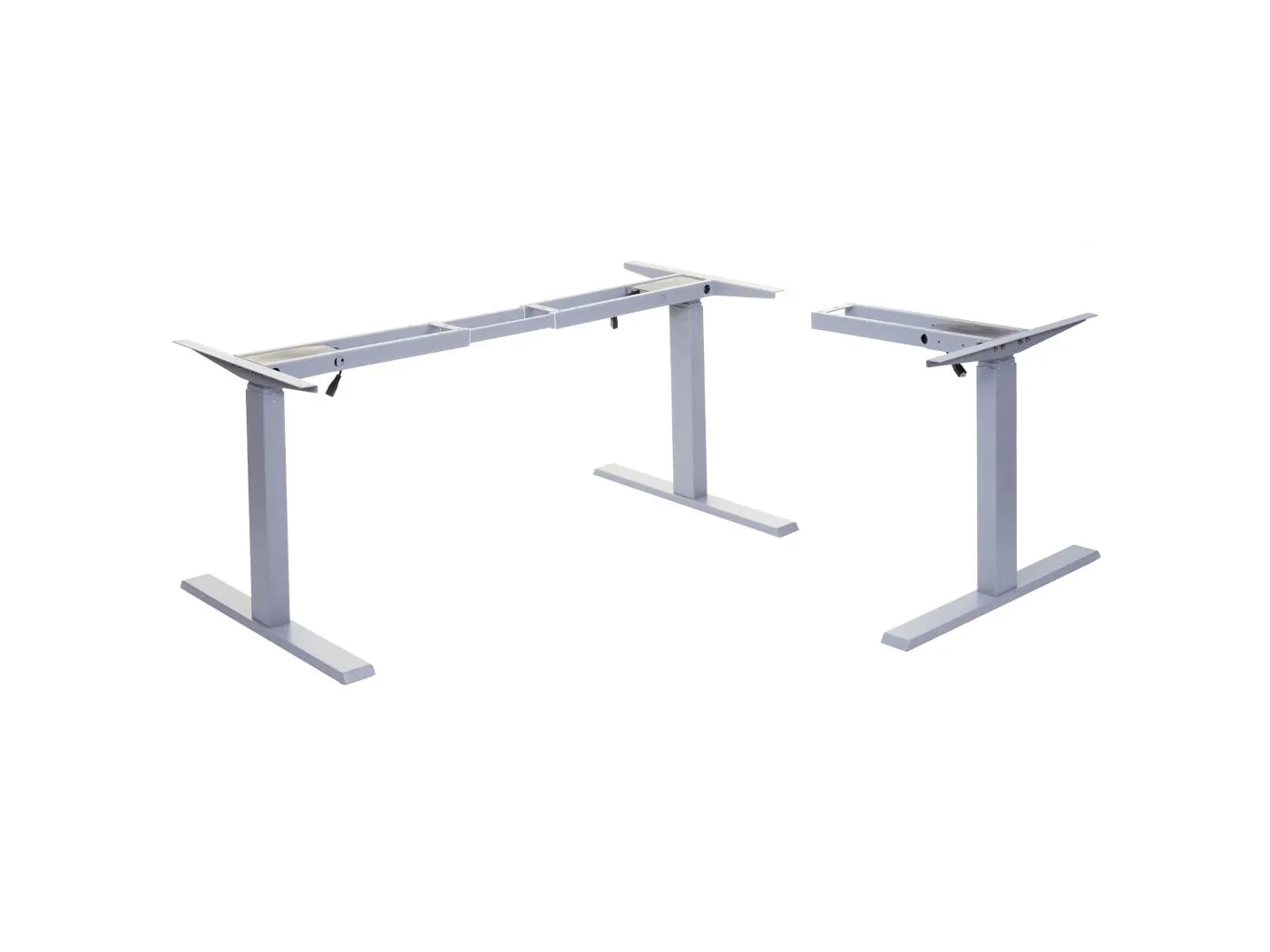 Gestell MCW-D40 für Eck-Schreibtisch, Grau
