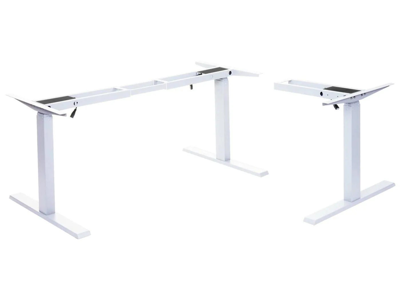 Gestell MCW-D40 für Eck-Schreibtisch, Weiß