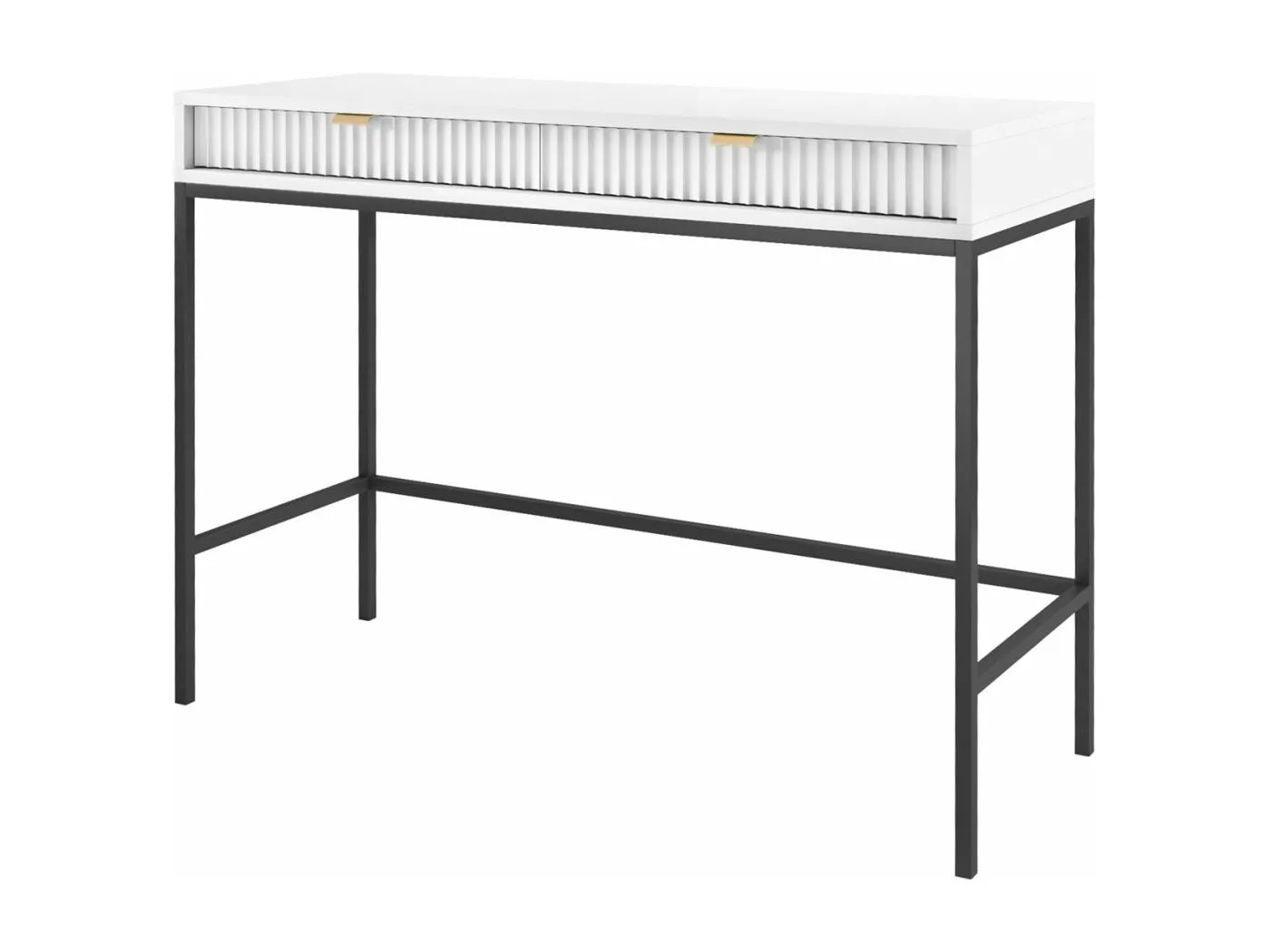 SCHREIBTISCH Nova Weiß / Schwarz 104 / 50 / 78cm