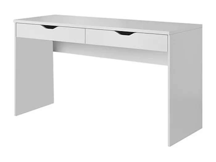 SCHREIBTISCH MIT ROLLCONTAINER Mati weiß 138 / 50 / 76cm