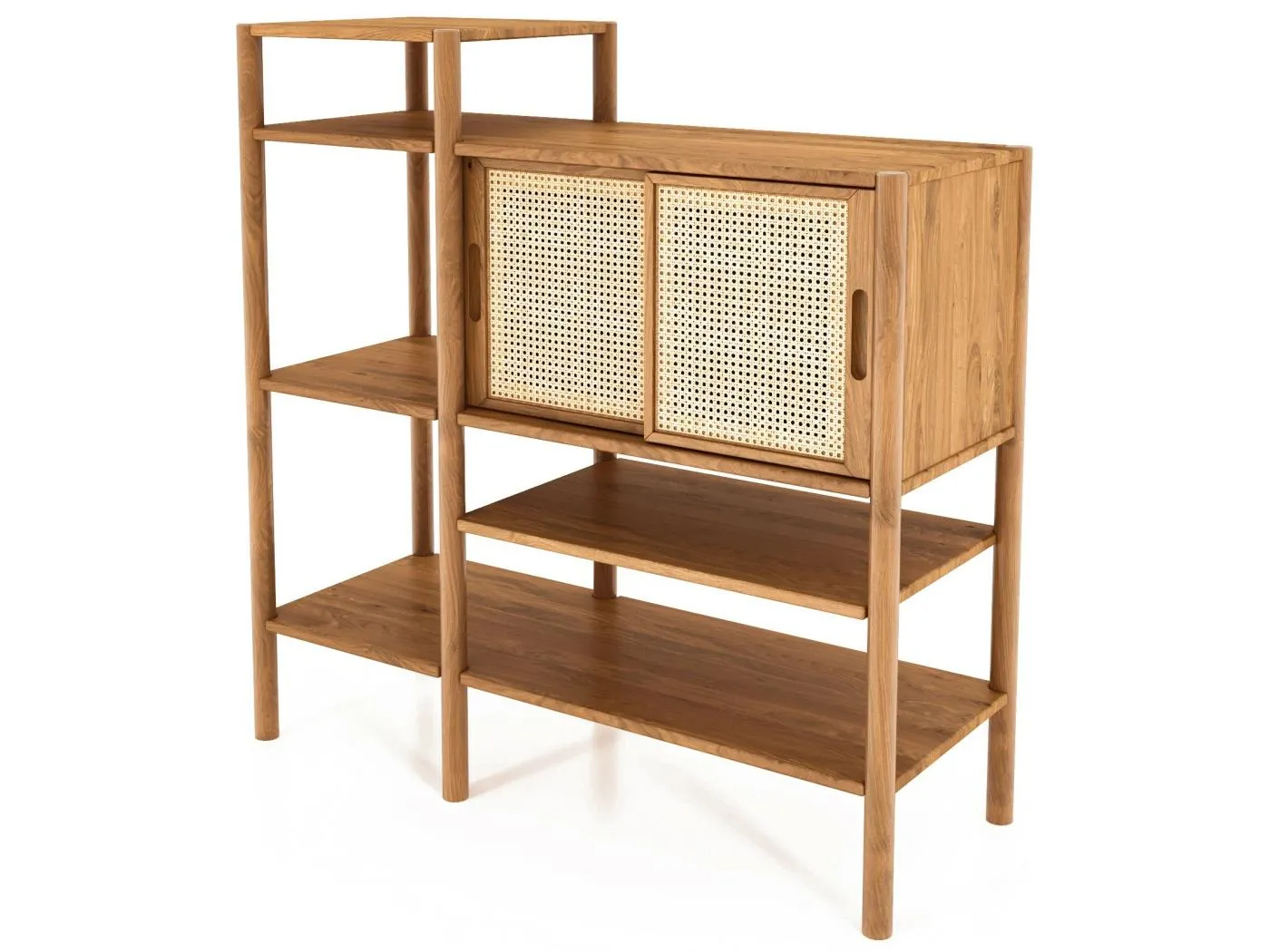 POLA - Regall aus massivem Holz aus Wiledeiche, naturgeölt