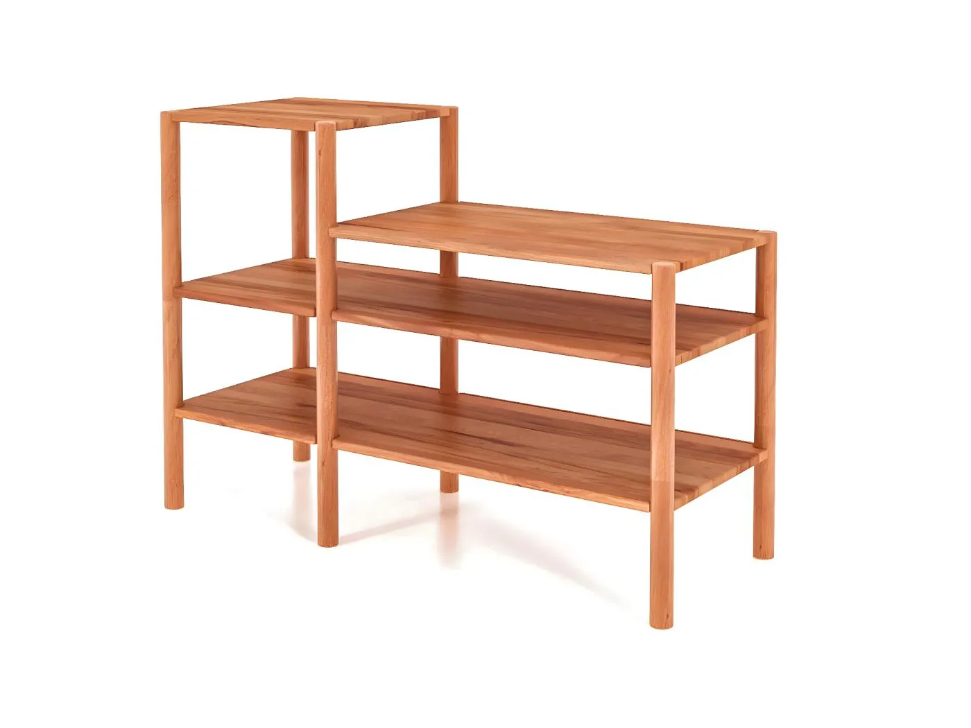 POLA - Regall aus massivem Holz aus Kernbuche, naturgeölt