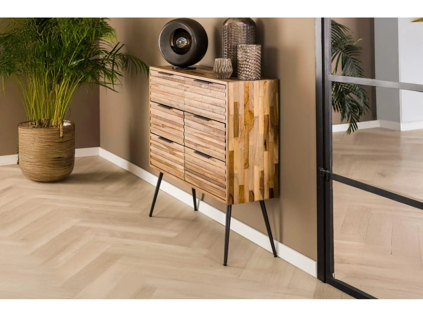 Kommode - Braun Holz - COSTA