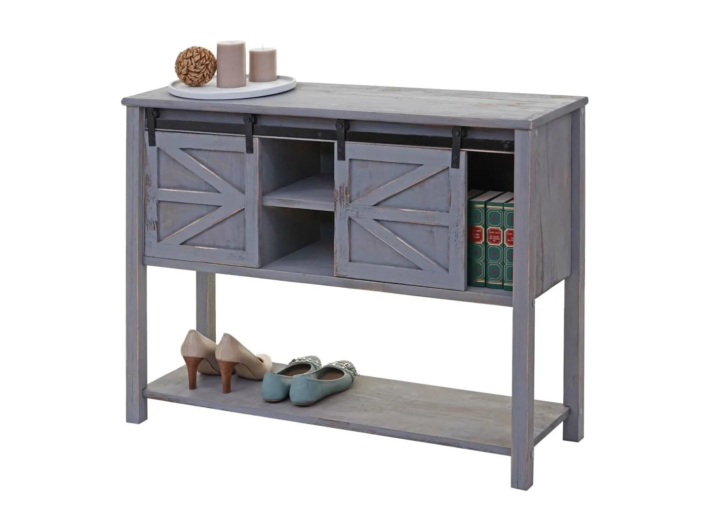 Kommode MCW-D57, Dunkelgrau