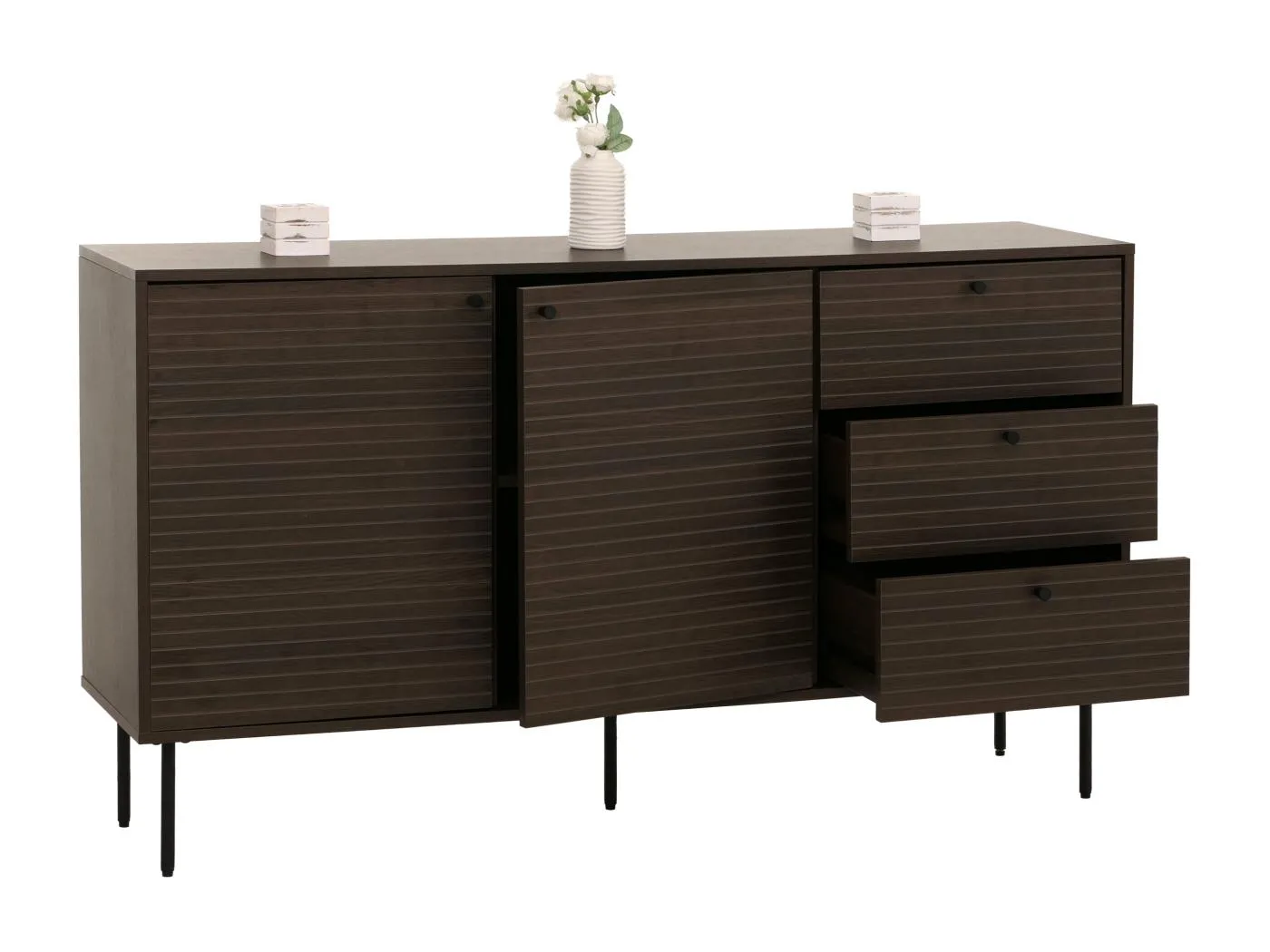 Kommode MCW-N78, Dunkelbraun