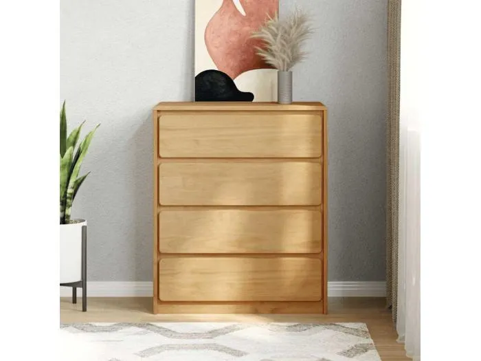 Schubladenschrank SAUDA Eiche-Optik 76,5x39x91 cm Massivholz