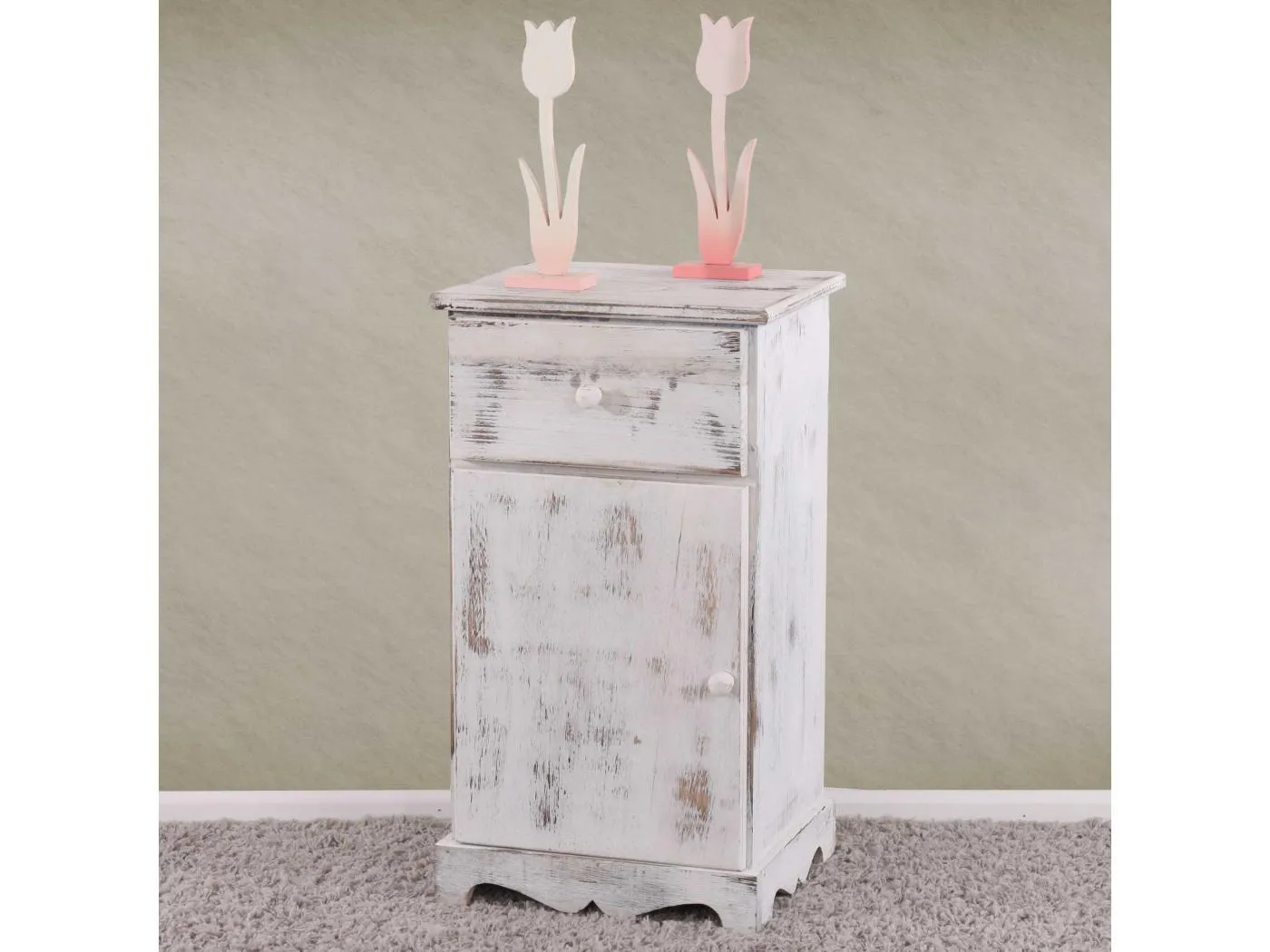 Kommode Beistelltisch, Weiß