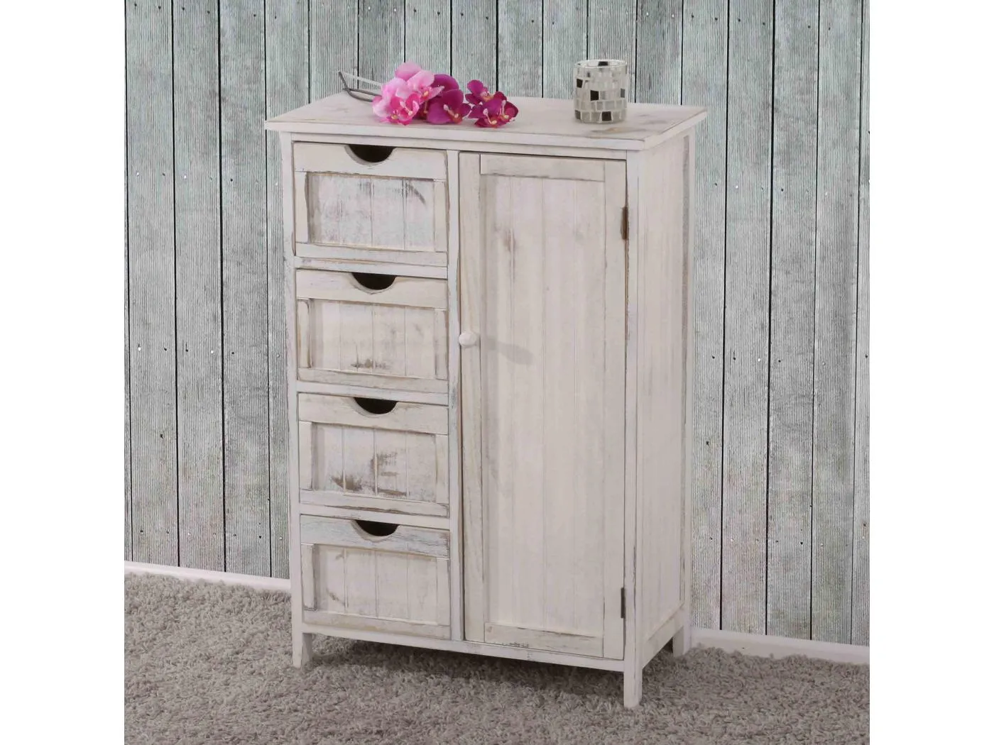 Kommode MCW-D12, Weiß