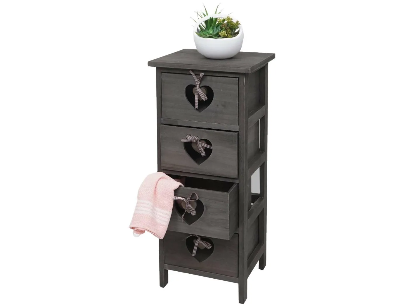 Kommode Sues, Grau-braun