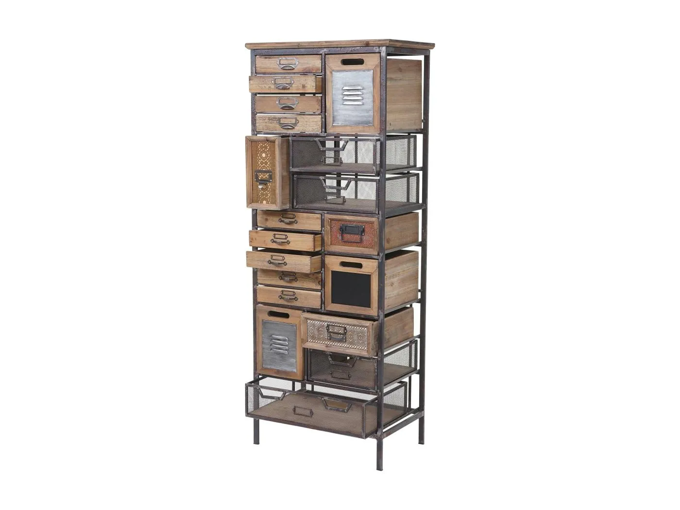 Apotheker-Schrank MCW-A43 Tanne Massiv