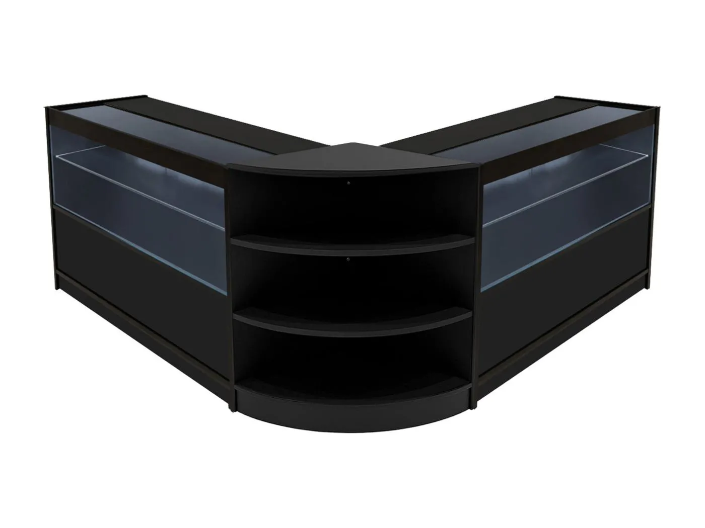 Andromeda LED Verkaufstheken-Set LM60 + C1200 (2 Stück) – Schwarz