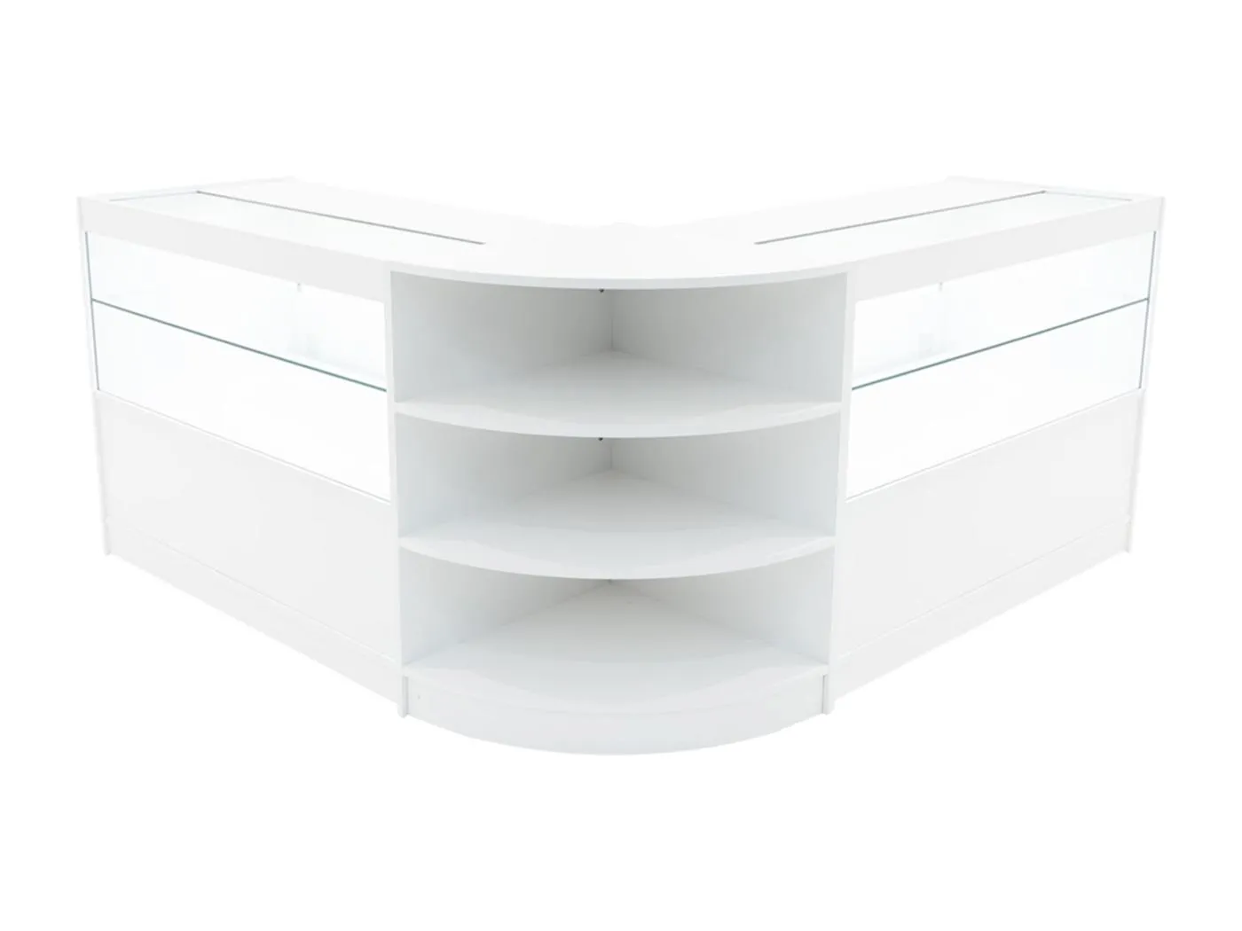 Andromeda LED Verkaufstheken-Set LM60 + C1200 (2 Stück) – Weiß