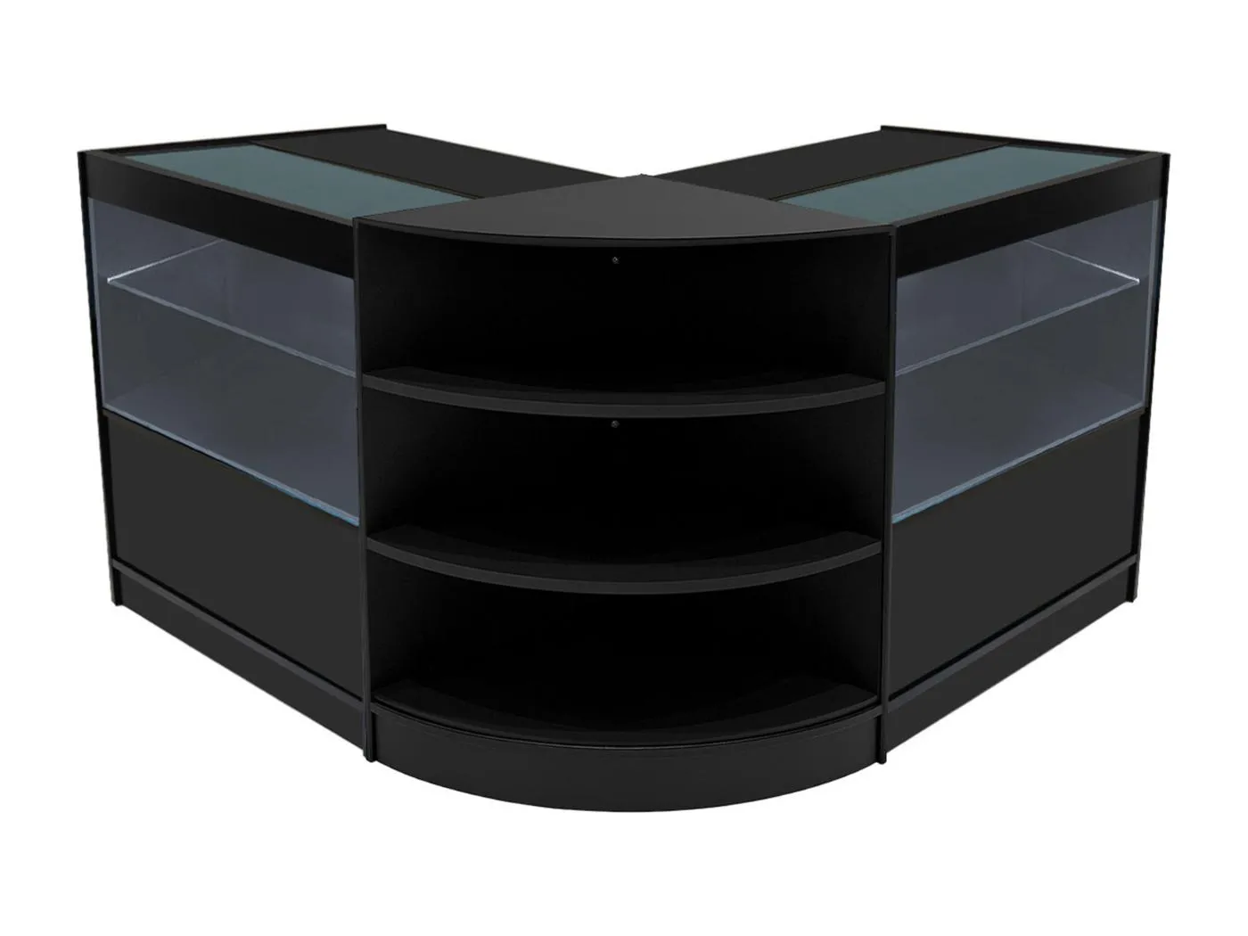 Andromeda LED Verkaufstheken-Set LM60 + C900 (2 Stück) – Schwarz