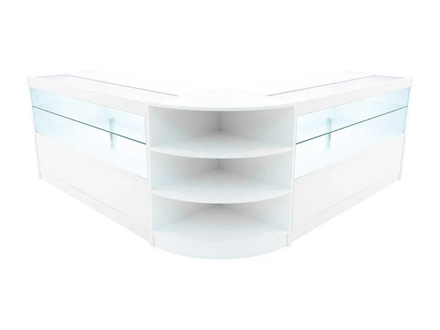 Andromeda LED Verkaufstheken-Set LM60 + C1500 (2 Stück) – Weiß