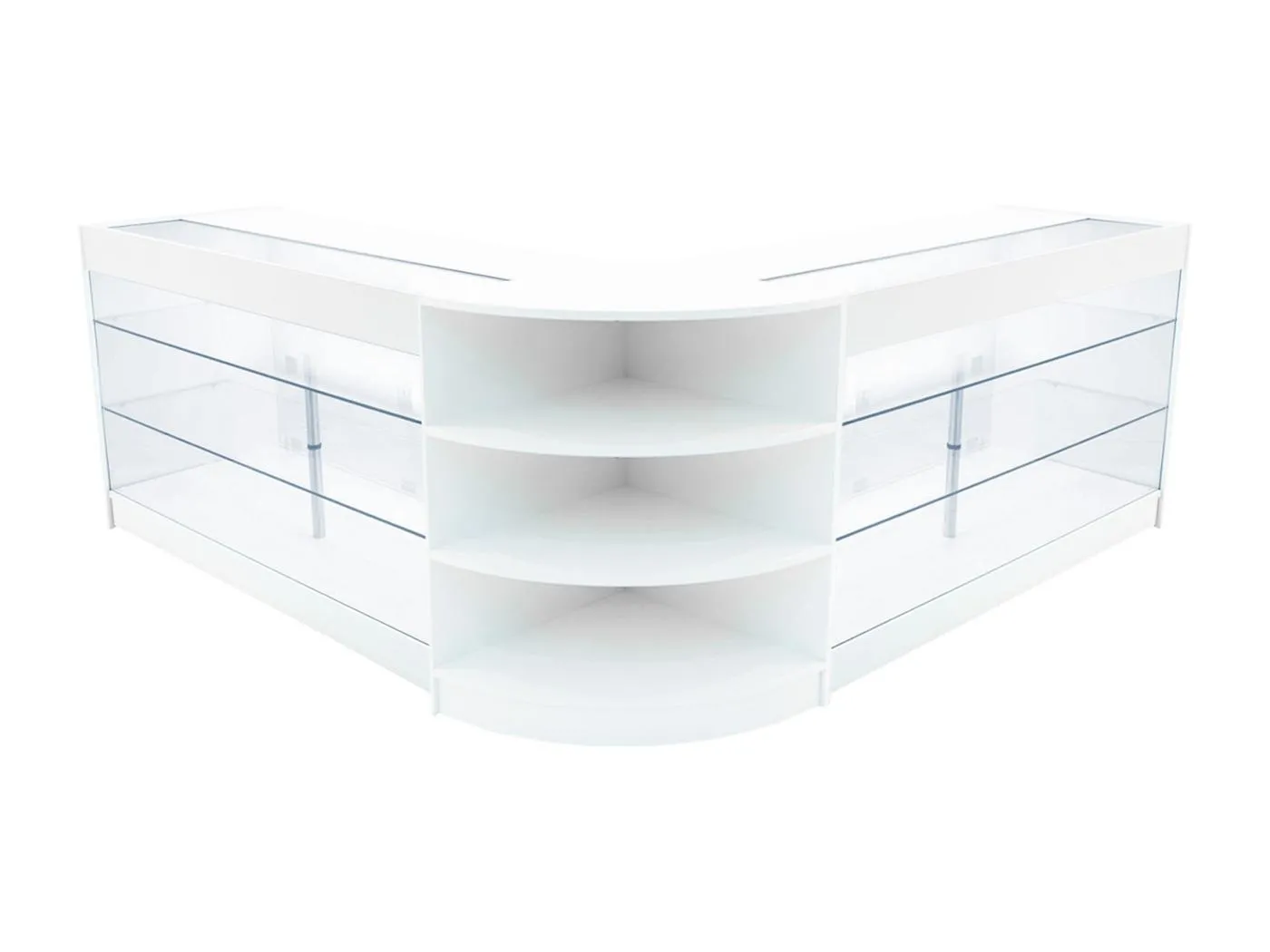 Apollo LED Verkaufstheken-Set LM60 + K1500 (2 Stück) – Weiß