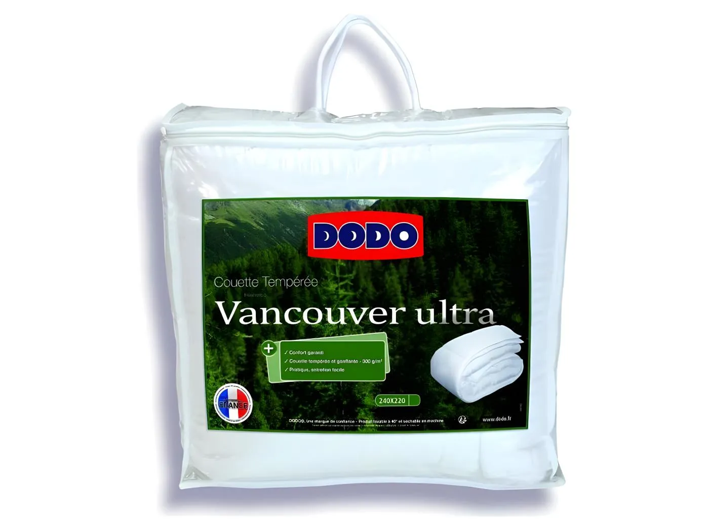 Warme Bettdecke Vancouver Ultra - 220 x 240 cm - 300g/m² - Weiß