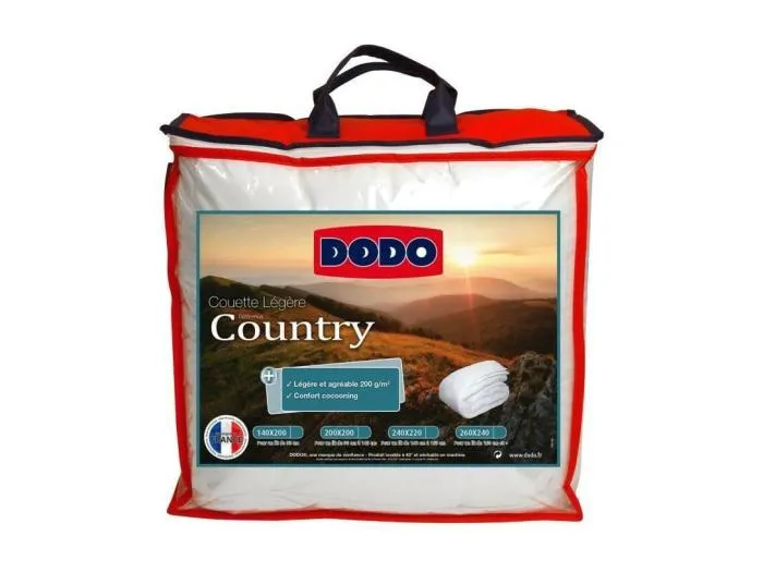 Leichtes Country Bettdecke - Weiß 140 x 200 cm