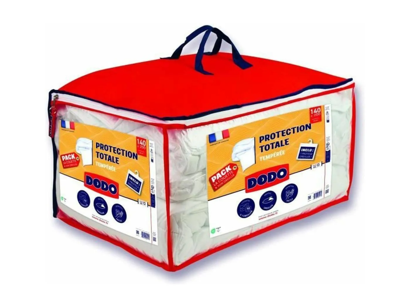 Bettdecke 140 x 200 cm + Kissenbezug + 1 Kissenschutz