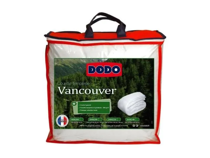 Vancouver Temperaturausgleichende Bettdecke - Weiß 240 x 260 cm