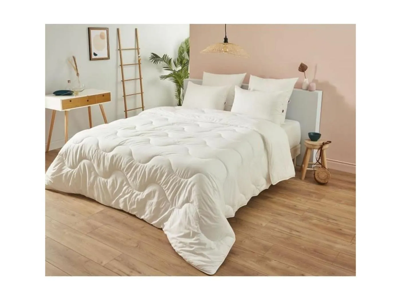 Warme Bettdecke 240x260 cm DODO Champs de Lin 2 Personen Anti-Milben Antibakteriell