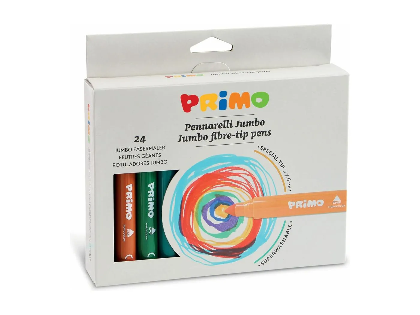 24 große Filzstifte "jumbo".