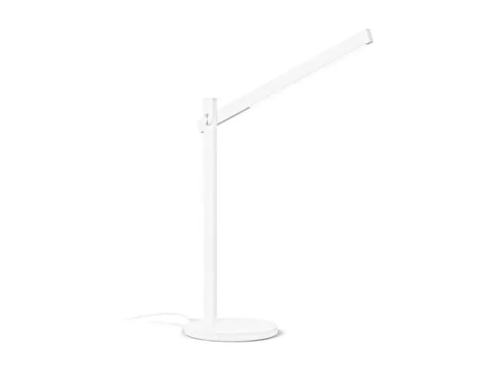 Ideal Lux PIVOT Dimmbare integrierte LED-Tischlampe Weiß, eingebauter Schalter, 3000K