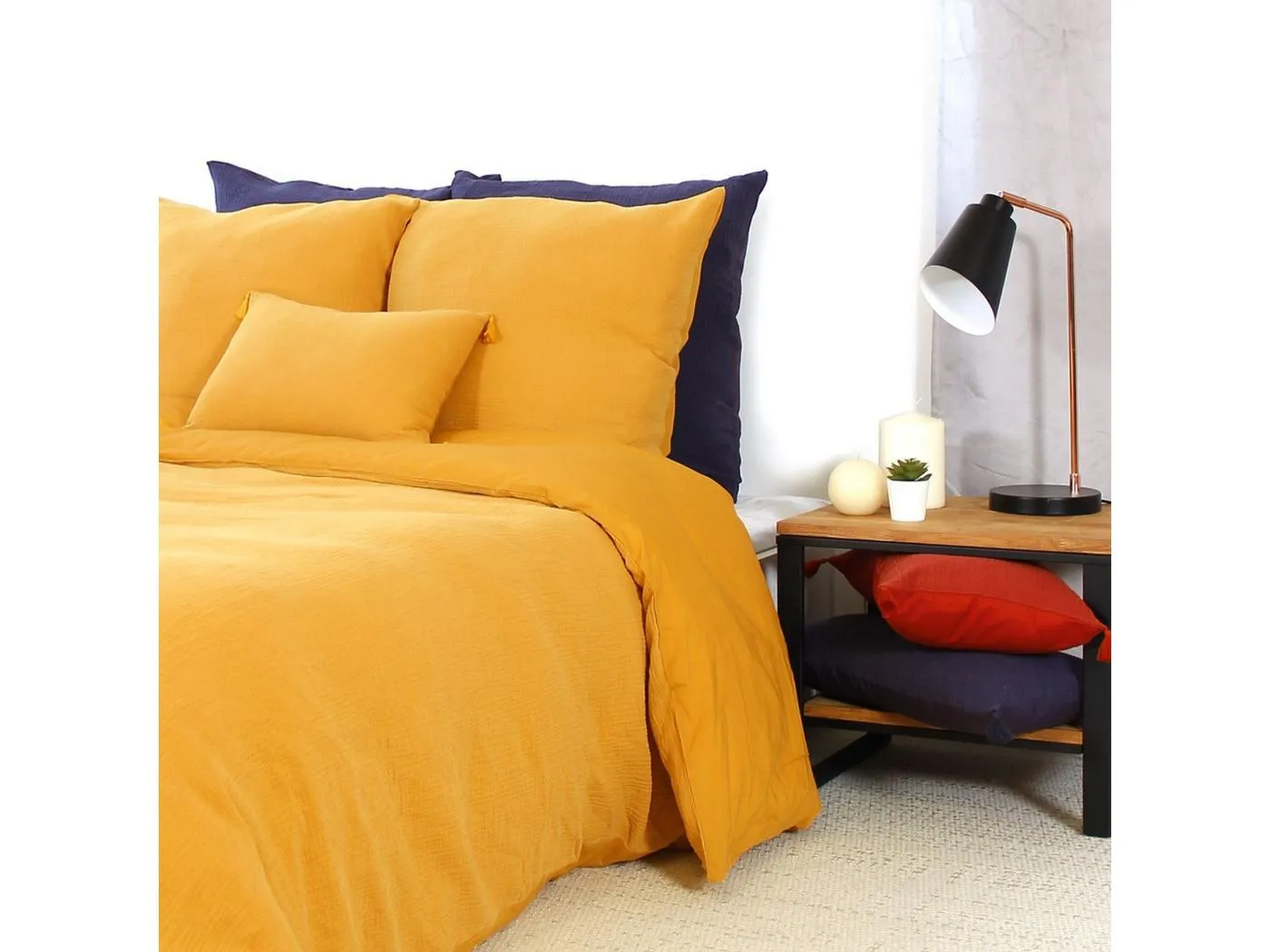 Bettwäsche-Set aus Doppellagiger Baumwollgaze 240 x 200 cm