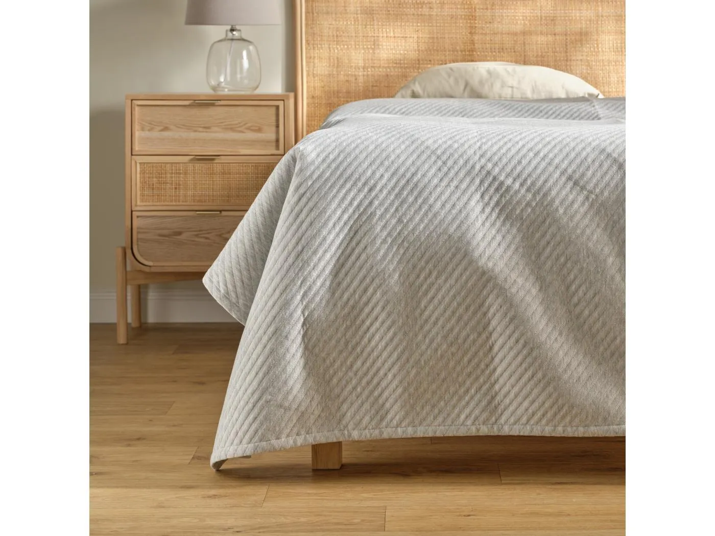 Tagesdecke Pasera Hellgrau 200 x 220