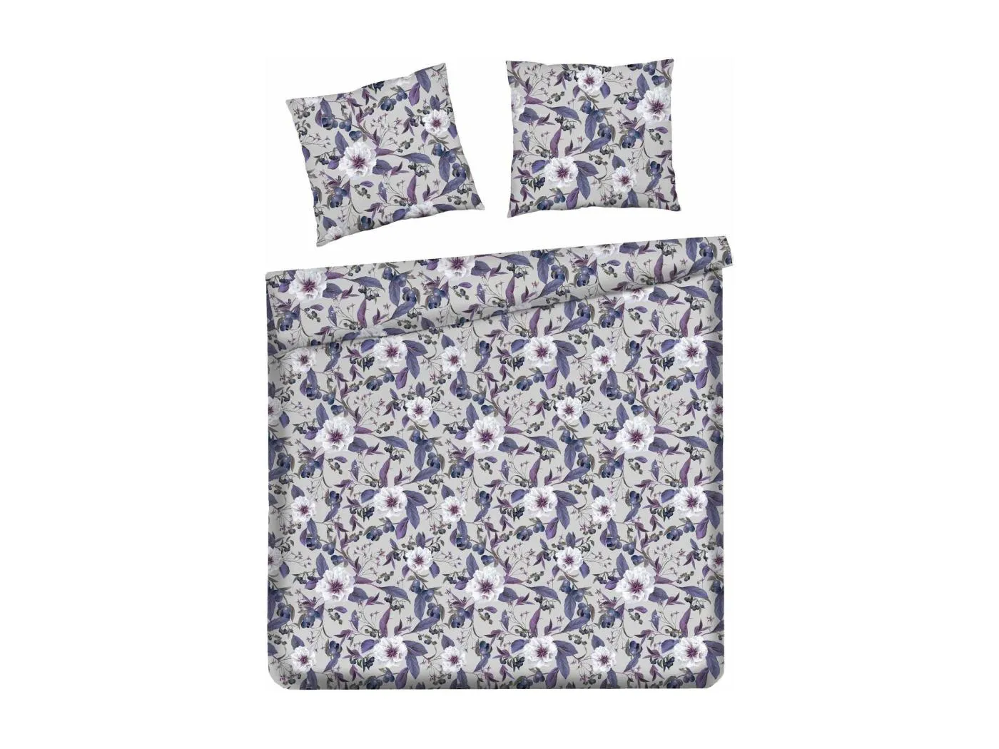 Bettwäsche Verise hellgrau 200x220 cm