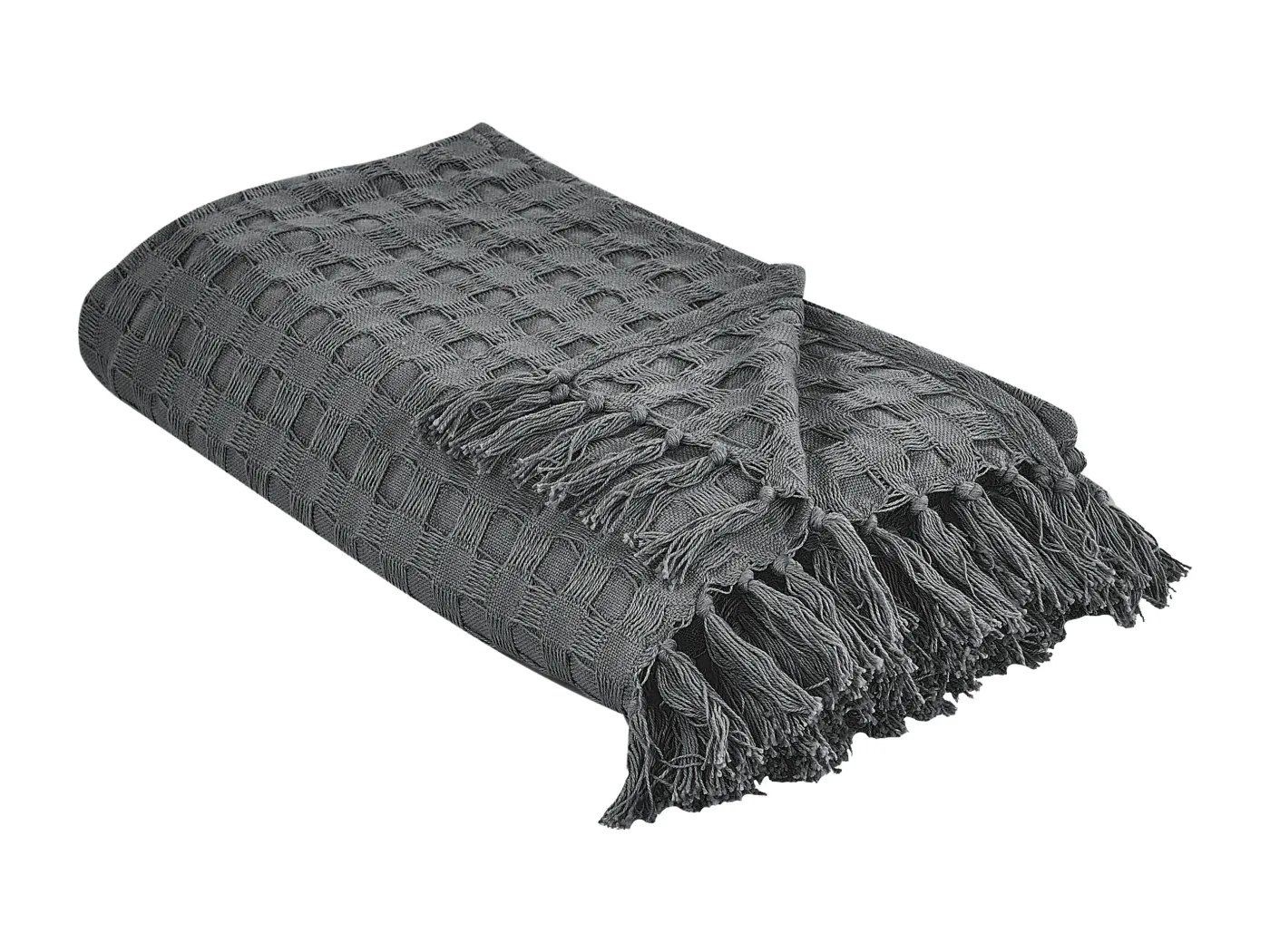 Tagesdecke BERE Baumwolle 150 x 200 cm Dunkelgrau