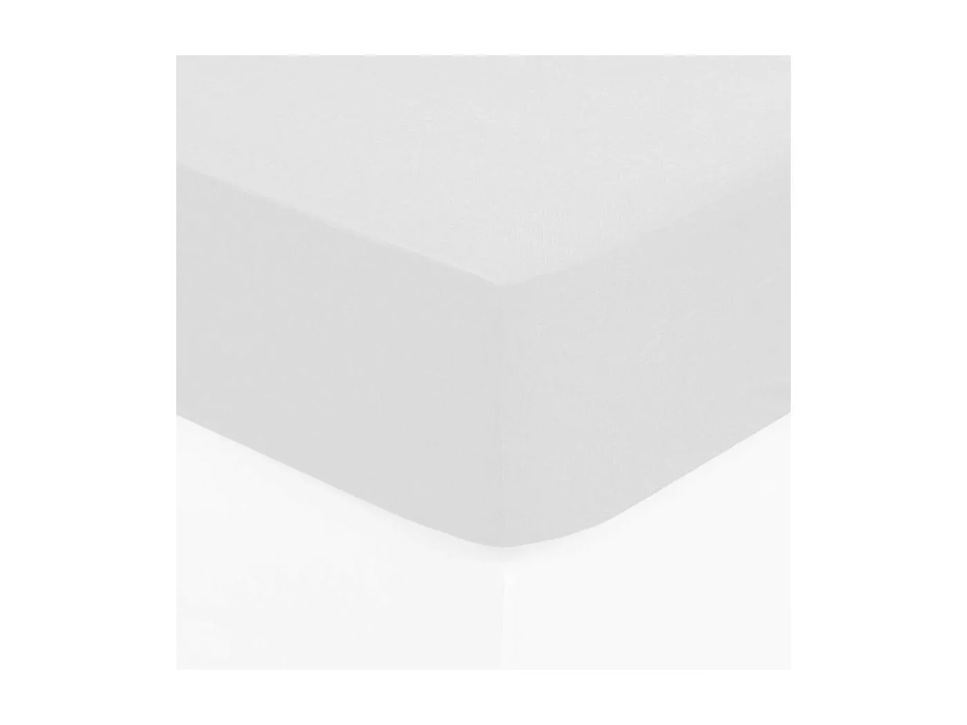Spannbettlaken Baumwolle weiß 90x190cm