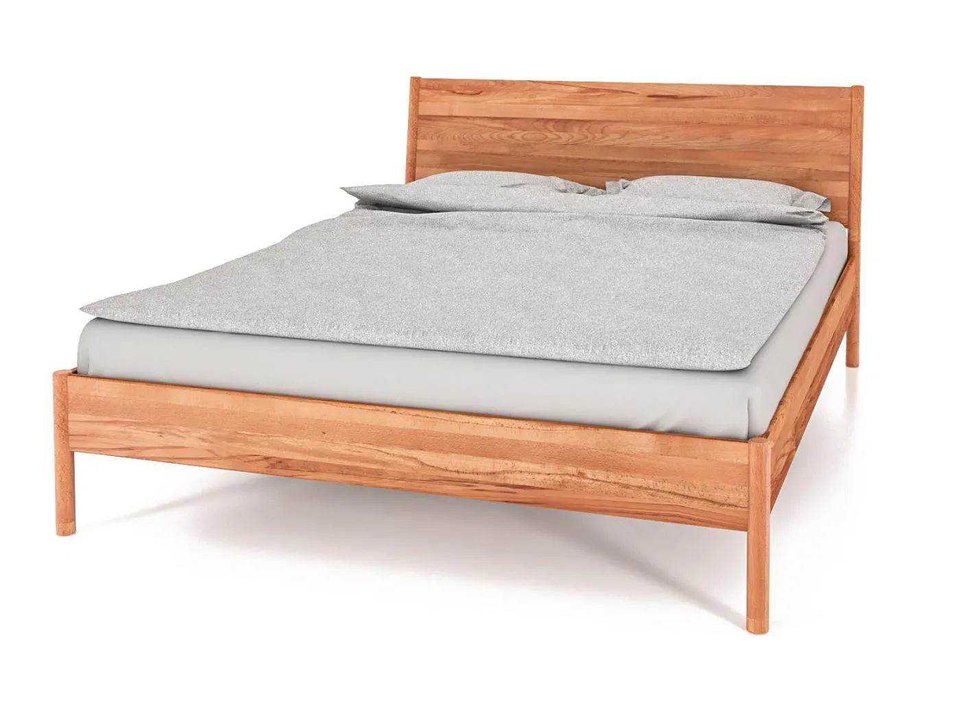 POLA - Bettgestell mit Holzkopfteil 160 x 200 aus Kernbuche naturgeölt