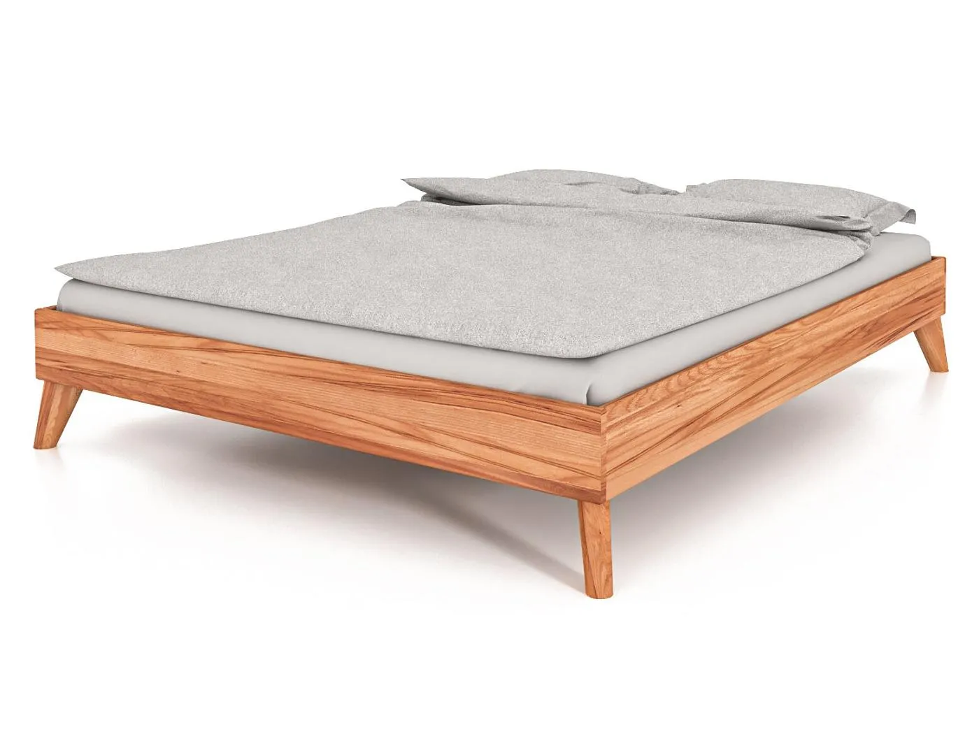 GREG - Bettgestell aus Kernbuche, naturgeölt 160x200