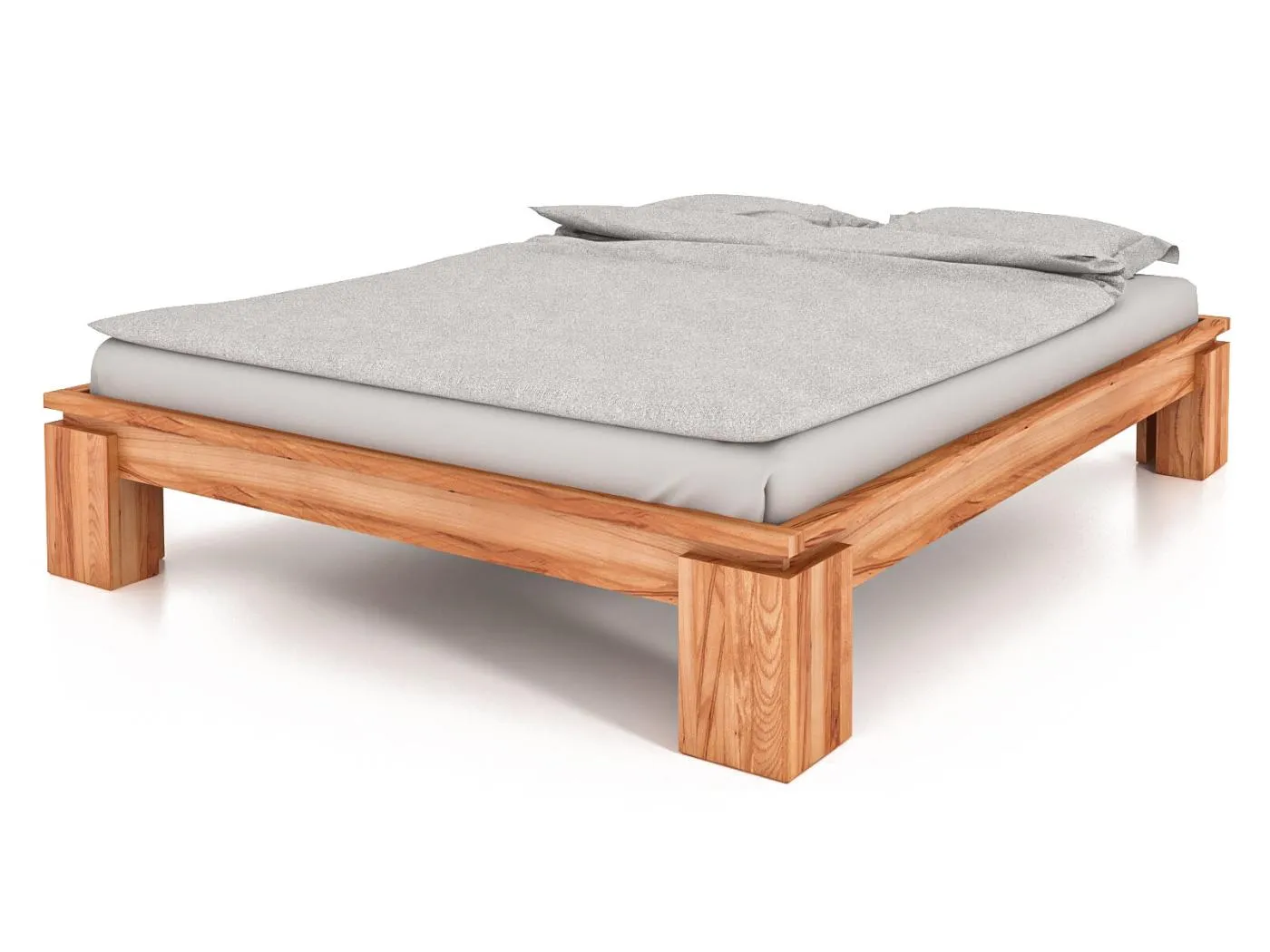 VINCI - Bettgestell ohne kopfteil 180 x 200 aus Kernbuche naturgeölt