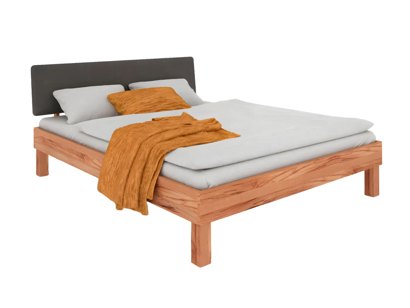 VIGO - Bett 120x200 aus Kernbuche, naturgeölt