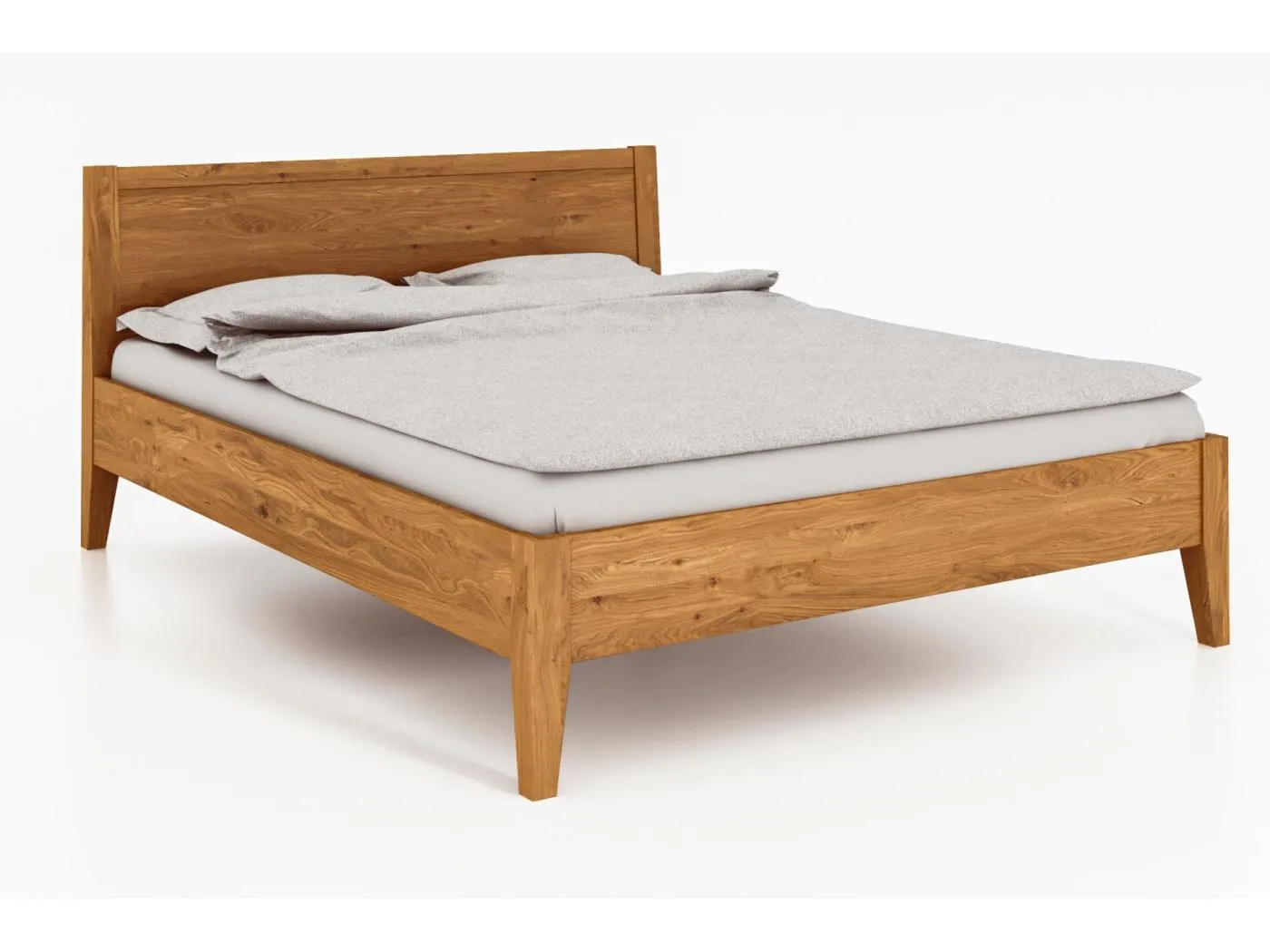 ODYS 7 - Bett 90x200 cm aus Wildeiche naturgeölt
