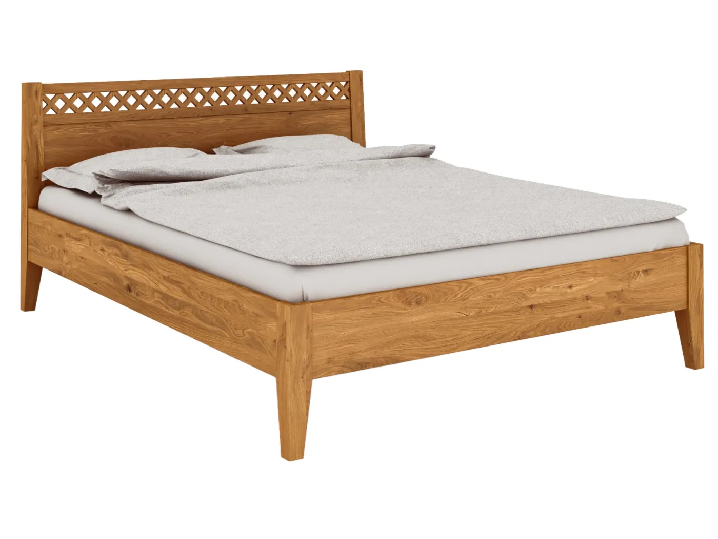 ODYS 3 - Bett 80x200 cm aus Wildeiche naturgeölt