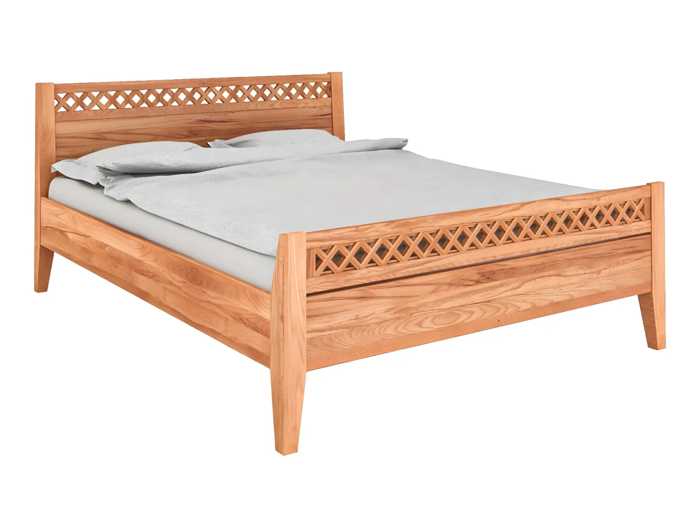 ODYS 4 - Bett 80x200 cm aus Kernbuche naturgeölt