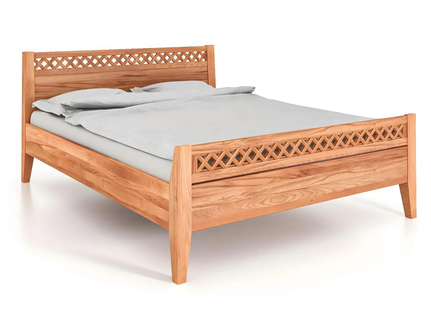 ODYS 4 - Bett 160x200 cm aus Kernbuche naturgeölt